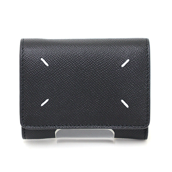 MARTIN MARGIELA Tri-fold wallet 4 stitches SA3UI0017 Calf leather Women Black