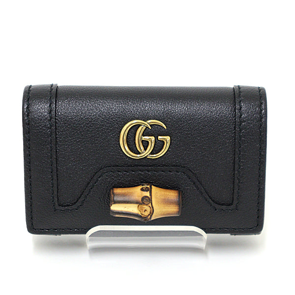GUCCI key case Gucci Diana 658636 6 key holders Leather Women Black