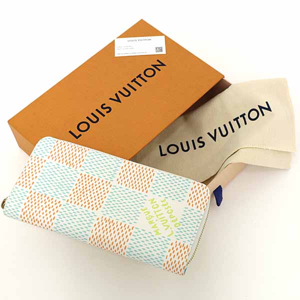 LOUIS VUITTON Purse Zippy wallet Vertical N40675 Long Wallet Damiercanvas Women