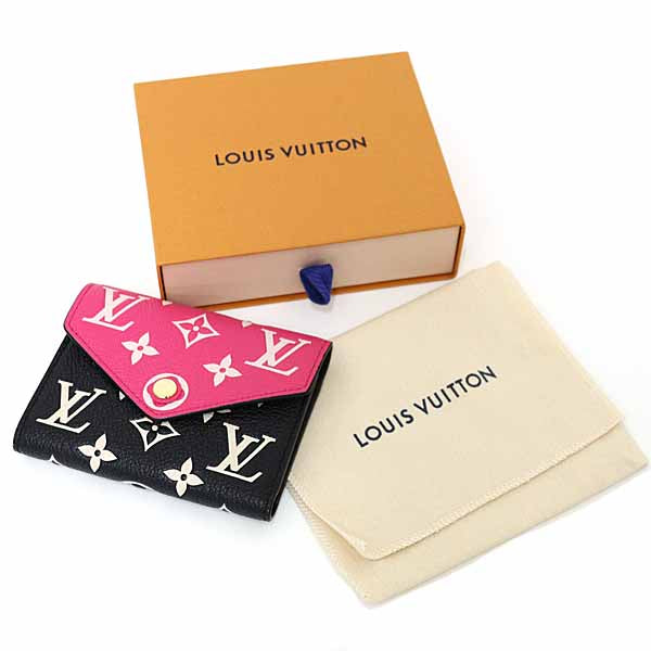 LOUIS VUITTON Tri-fold wallet Portefeiulle Victorine Monogram Empreinte M81285