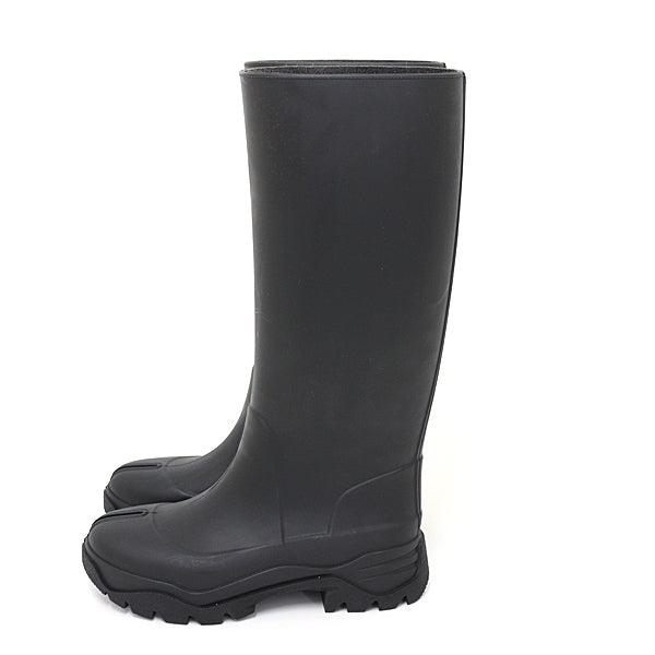 MARTIN MARGIELA Boots Tabi rubber Boots S58WW0159 Black Women Shoes 36