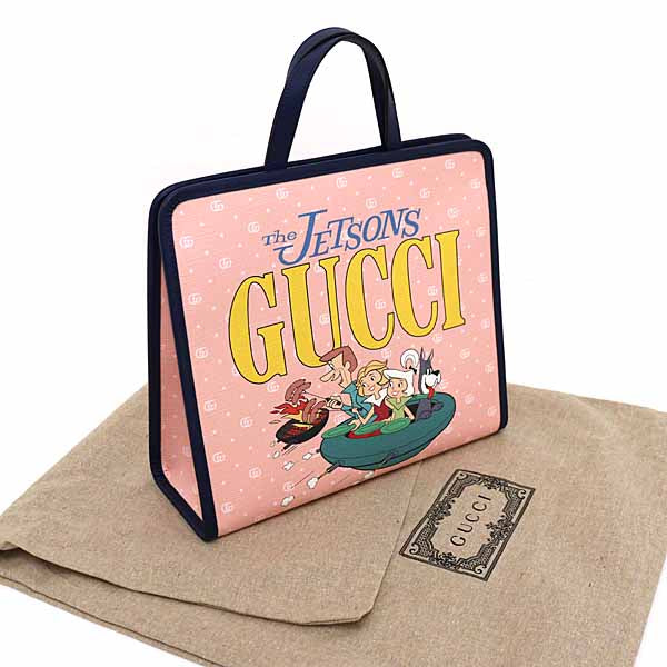 GUCCI Handbag The Jetsons x GUCCI Tote Bag 605614 Coating canvas Women Pink