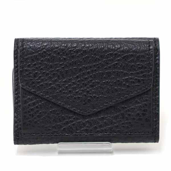 MARTIN MARGIELA Tri-fold wallet 4 Stitch S36UI0416 P7293 Leather Women Black
