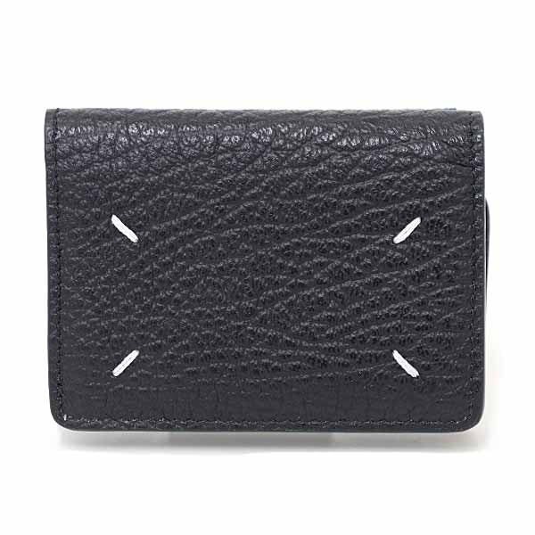 MARTIN MARGIELA Tri-fold wallet 4 Stitch S36UI0416 P7293 Leather Women Black