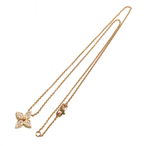 LOUIS VUITTON Necklace Pendant Star Blossom Q93710 Fine Jewelry K18 Diamond 4.5g