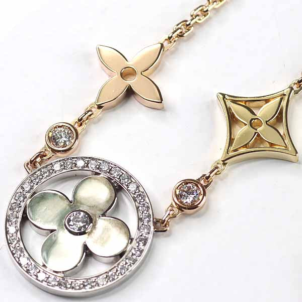 LOUIS VUITTON Collier Ldylle Blossom Necklace Q93541 Jewelry Diamond K18 Women