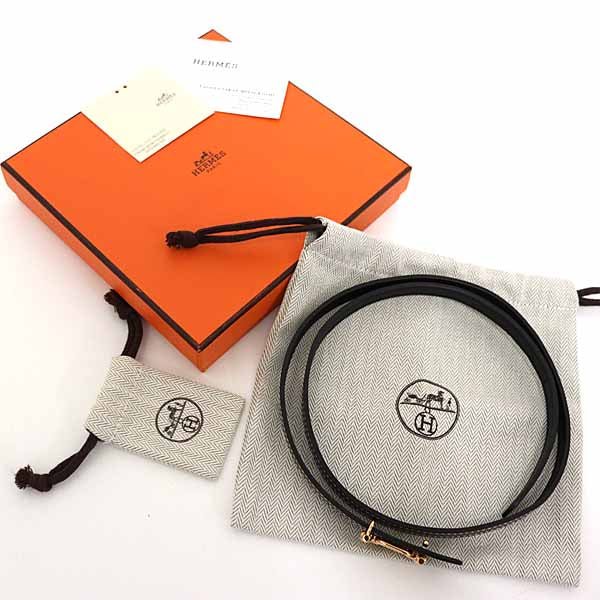 HERMES Accessories elt Reversible Belt 13mm Ankle Leather Women Brown/Black 5