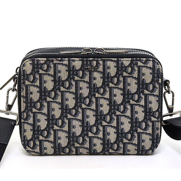 Dior Shoulder Bag Oblique jacquard with strap zip pouch 2OBBC119 Men