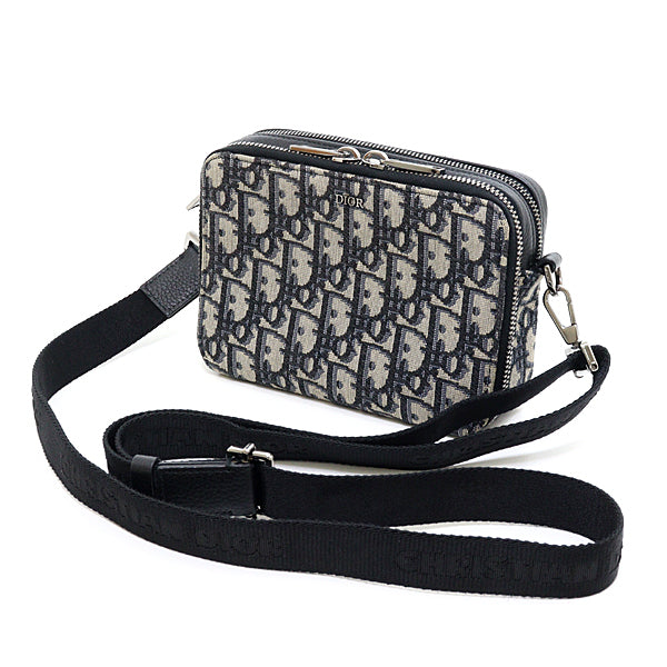 Dior Shoulder Bag Oblique jacquard with strap zip pouch 2OBBC119 Men