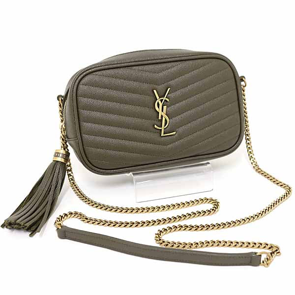 SAINT LAURENT Chain Shoulder Bag Lou Mini Bag Crossbody 612579 Calfleather Women