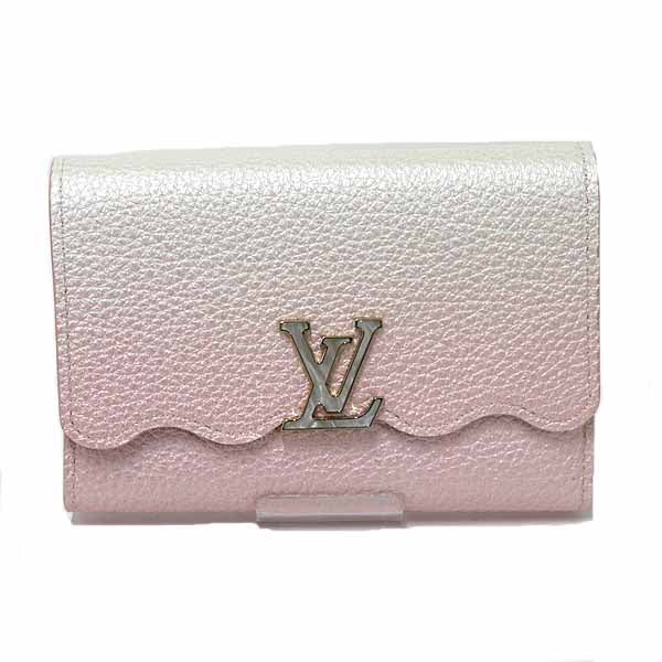 LOUIS VUITTON Trifold wallet Portefeiulle Capsines compact M83686 Leather Pink