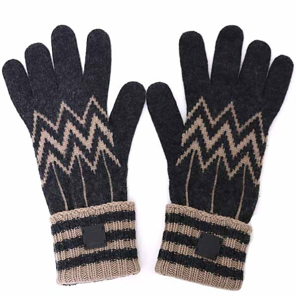 LOUIS VUITTON Karakorom Cashmere Gloves Accessories M75576 Men Dark gray