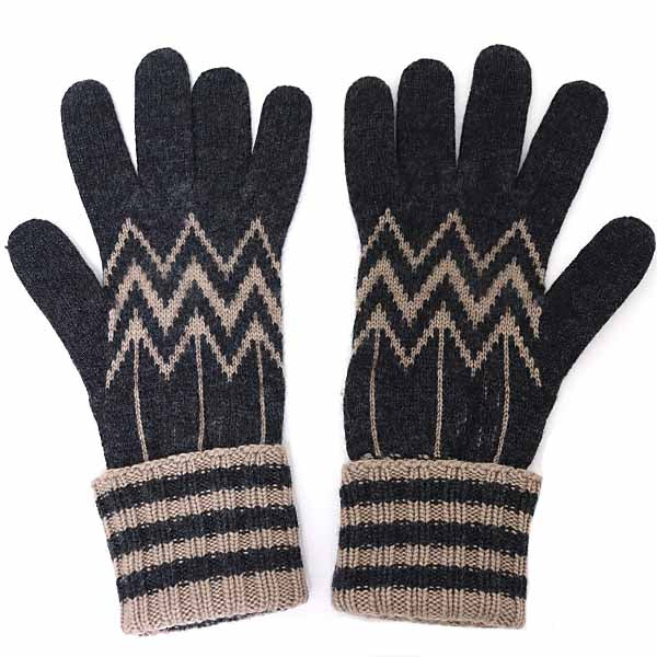 LOUIS VUITTON Karakorom Cashmere Gloves Accessories M75576 Men Dark gray