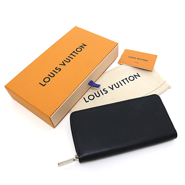 LOUIS VUITTON Purse Zippy wallet LongWallet M64838 Epi leather Women Black