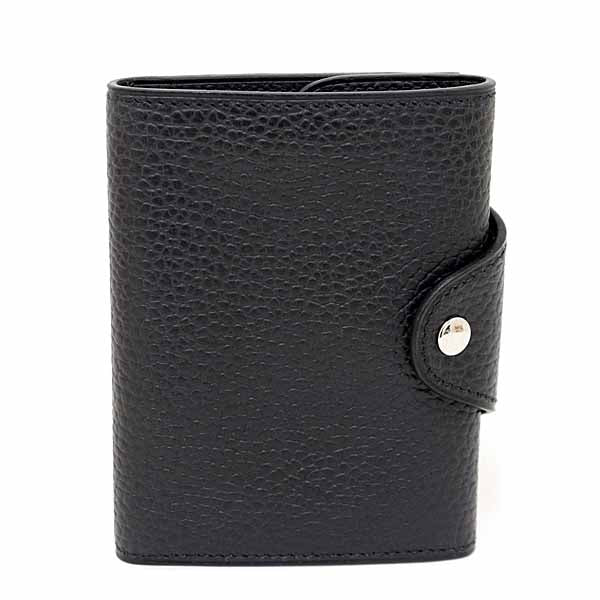 HERMES Card Case Iliad Compact Card Case Wallet Leather Black Women B(2023)