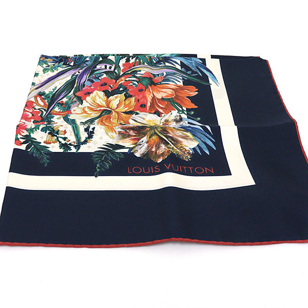 LOUIS VUITTON Scarf Carre70・LV Bouquet M77975 Silk Scarf Women Multicolor