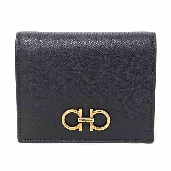 Salvatore Ferragamo Double Gancini wallet 22D780 726512 Calf Women JAPAN