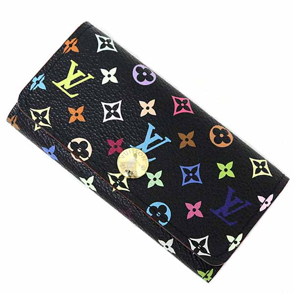 LOUIS VUITTON keycase Multicles4 M93732 Monogram multi color Women Black