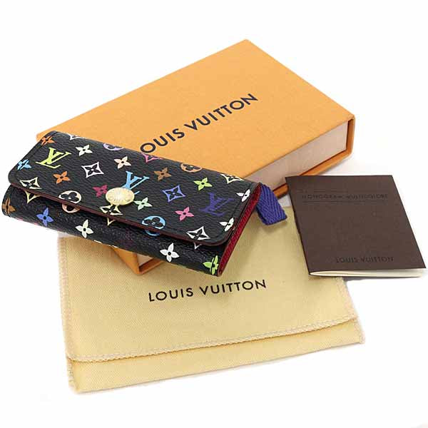 LOUIS VUITTON keycase Multicles4 M93732 Monogram multi color Women Black