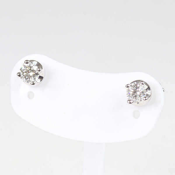 BVLGARI Corona earrings Stud earrings K18WG White Gold Women Fine Jewelry 2.1g