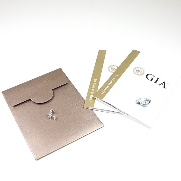 BVLGARI Corona earrings Stud earrings K18WG White Gold Women Fine Jewelry 2.1g