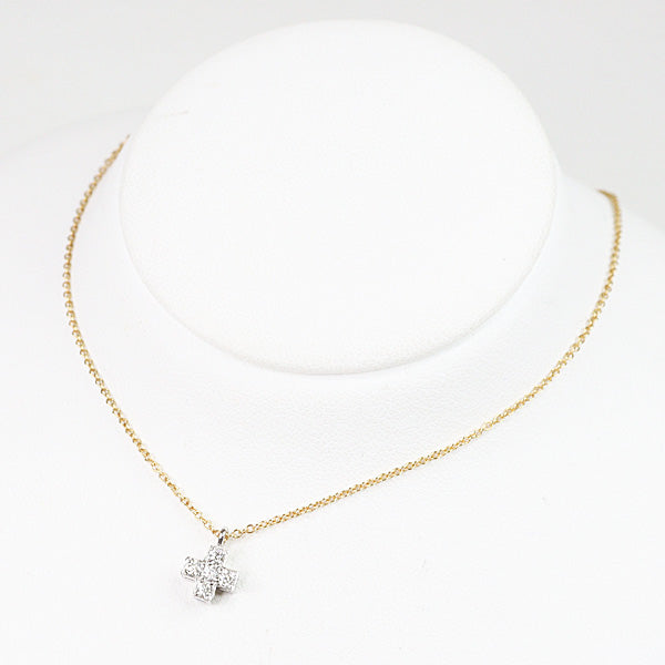 TIFFANY&Co. LadiesNecklace・Pendant Crusey Form Cross Pendant K18YG