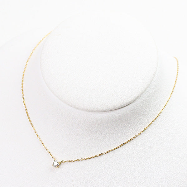 VANDOME Ladies Necklace Diamond Quatre K18YG Yellow Gold Women 1.4g