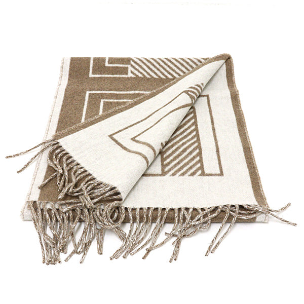 HERMES Scarf Retor au Carre H259152S 02 Cashmere Scarves & Wraps Women Beige