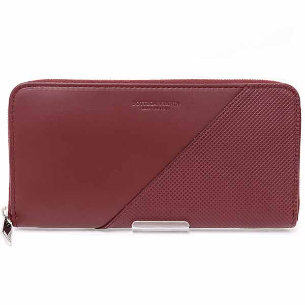 BOTTEGAVENETA purse Marco Polo Zip Around Wallet 573431 VMAW4 6337 Calf Bordeaux