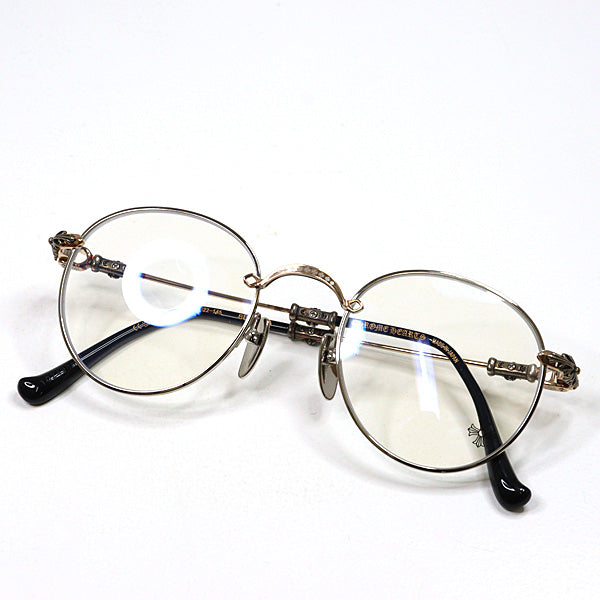 CHROME HEARTS Glasses BUBBA-A BUBBA-A SS/GP-P Boston Silver Unisex