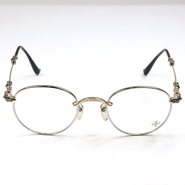 CHROME HEARTS Glasses BUBBA-A BUBBA-A SS/GP-P Boston Silver Unisex