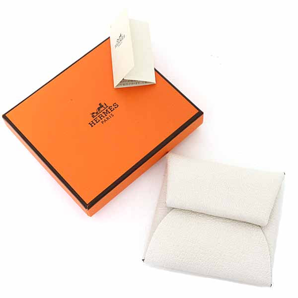 HERMES coin purse Bastia Chevre mushroom Women