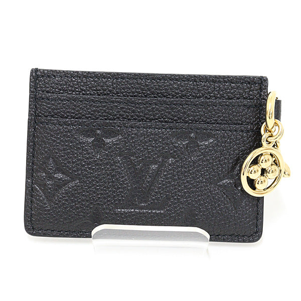LOUIS VUITTON Card Case Porto Carte LV Charm M82132 Monogram Anne plant Noir