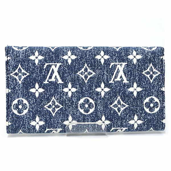 LOUIS VUITTON purse Portefeiulle Â· Sarah M81183 Monogram Denim Blue Unisex