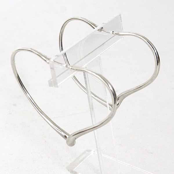 TIFFANY&Co. Elissa Perutti Open Heart Hoop Earrings Medium Sterling Silver Women