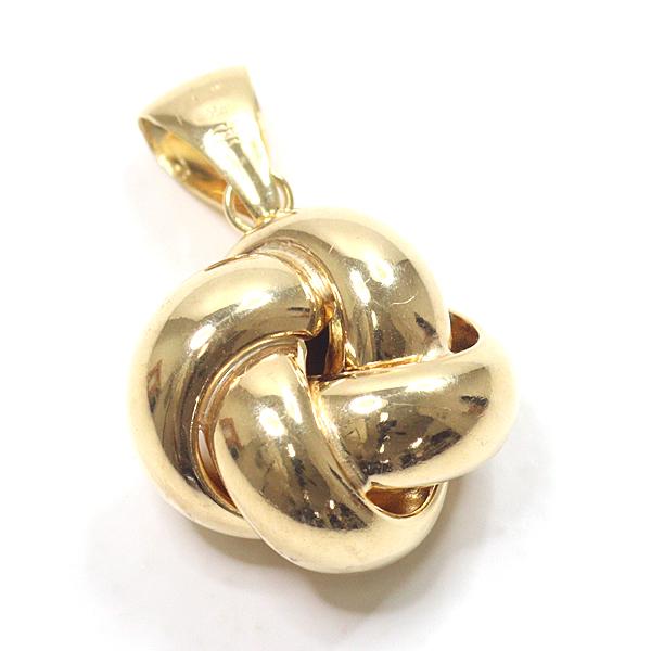 UNOAERRE Knot Pendant Top Fine Jewelry 24912 K18YG Yellow Gold Women 1.3g