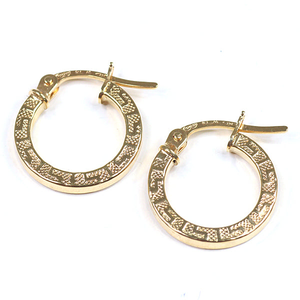 UNOAERRE K18YG Earring hoop earrings 12024 Fine Jewelry Yellow Gold Women 0.9g