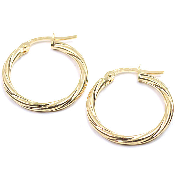 UNOAERRE Earring hoop earrings 8705 Fine Jewelry K18YG Yellow Gold Women 1.0g