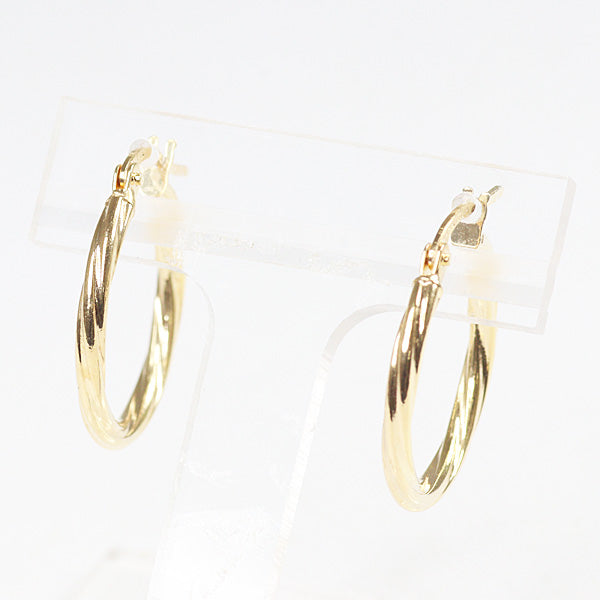 UNOAERRE K18YG hoop Earrings Fine Jewelry 8705 Hoop earring Gold Women 1.0g