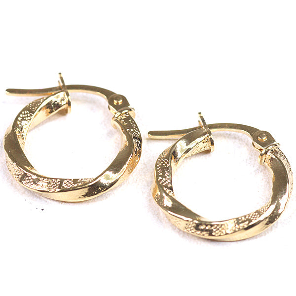 UNOAERRE Fine Jewelry Hoop earring 12056 K18YG Yellow Gold Women 0.9g