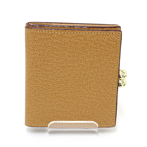 Vivienne Westwood wallet Orb Clasp Bifold Mini Wallet Cowhide light brown Women