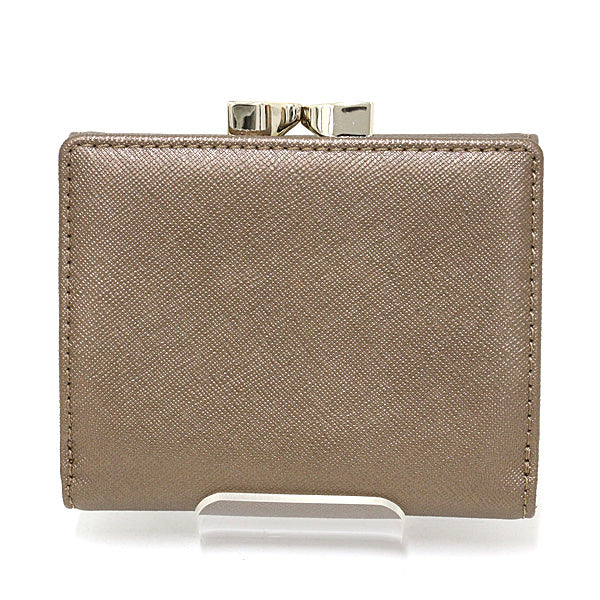 Vivienne Westwood Tri-fold wallet VICTORIA Clasp 51010018 Leather Gold Women