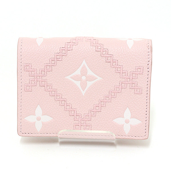LOUIS VUITTON wallet Portefeiulle Claire M81212 Monogram Empreinte Leather Pink