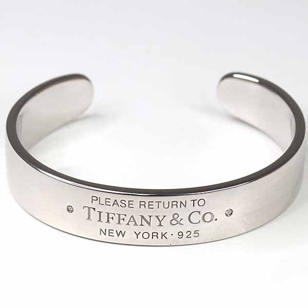 TIFFANY&Co. bangle Return to TIFFANY Narrow Cuff Bracelet Sterling Silver 32.5g