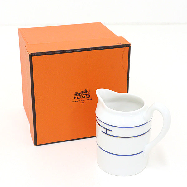 HERMES Coffee and tea supplies Creamer Rhythm milk pitcher Porcelain Blue 118g