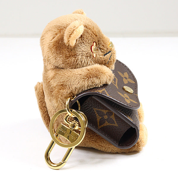 LOUIS VUITTON Bagaccessory Bag Charm LV Cute Monogram M01561 Brown 76g