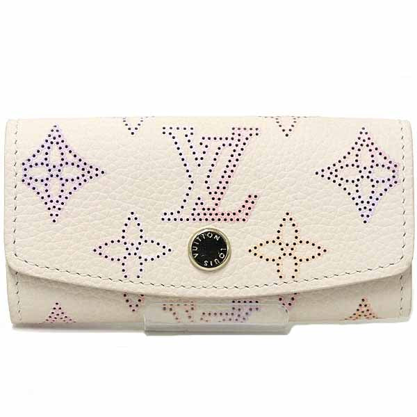 LOUIS VUITTON Key Case Multicles4 M25629 MonogramMahina leather DreamBeige Women