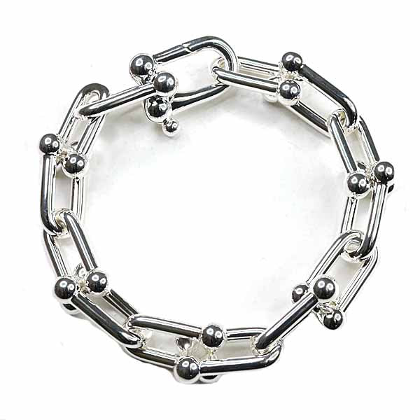 TIFFANY&Co. Bracelet hardware large link Fine Jewelry Silver 925 Women 60g