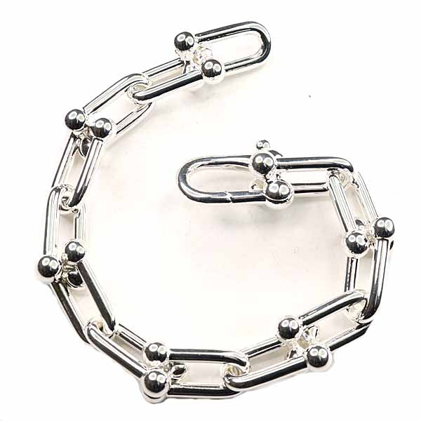 TIFFANY&Co. Bracelet hardware large link Fine Jewelry Silver 925 Women 60g