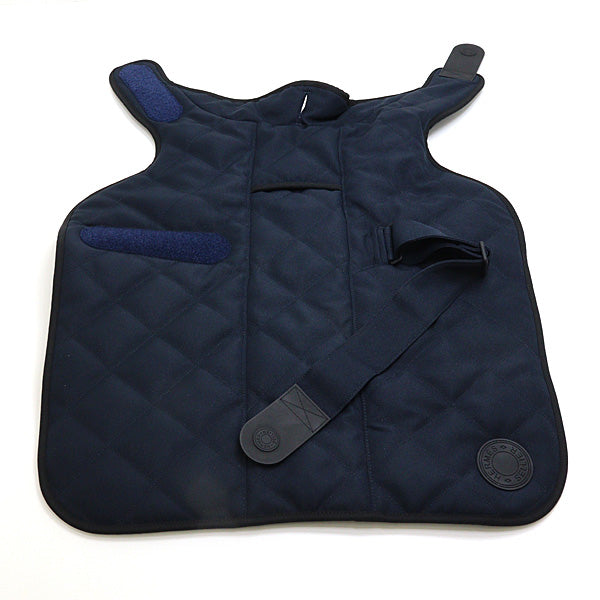 HERMES Outing goods for dogs Quilted dog coat wear Polyester Navy Unisex